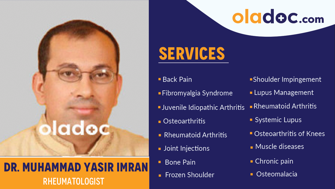 Services  provided by  Dr. Muhammad Yasir Imran